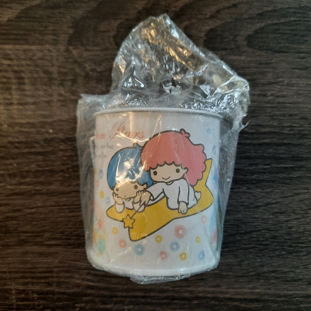 NEW Vintage Sanrio Little Twin Stars Metal Coin Bank RARE